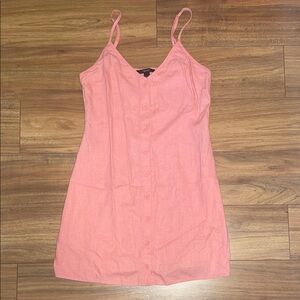 Forever 21 Pink Button-Front Dress